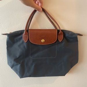 Never Used - Mini Le Pliage Blue Longchamp Handbag